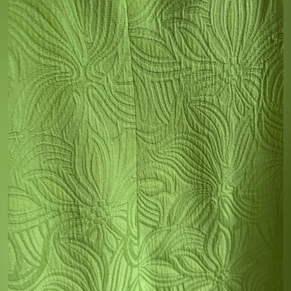 Talbots Chartreuse Embossed Sheath Dress, 4, MSRP $149 - Picture 5 of 11